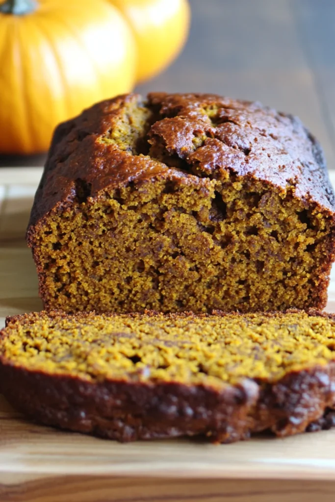 Frisch gebackenes Bananenbrot mit Schokostückchen in einer Glasbackform auf einem Geschirrtuch.