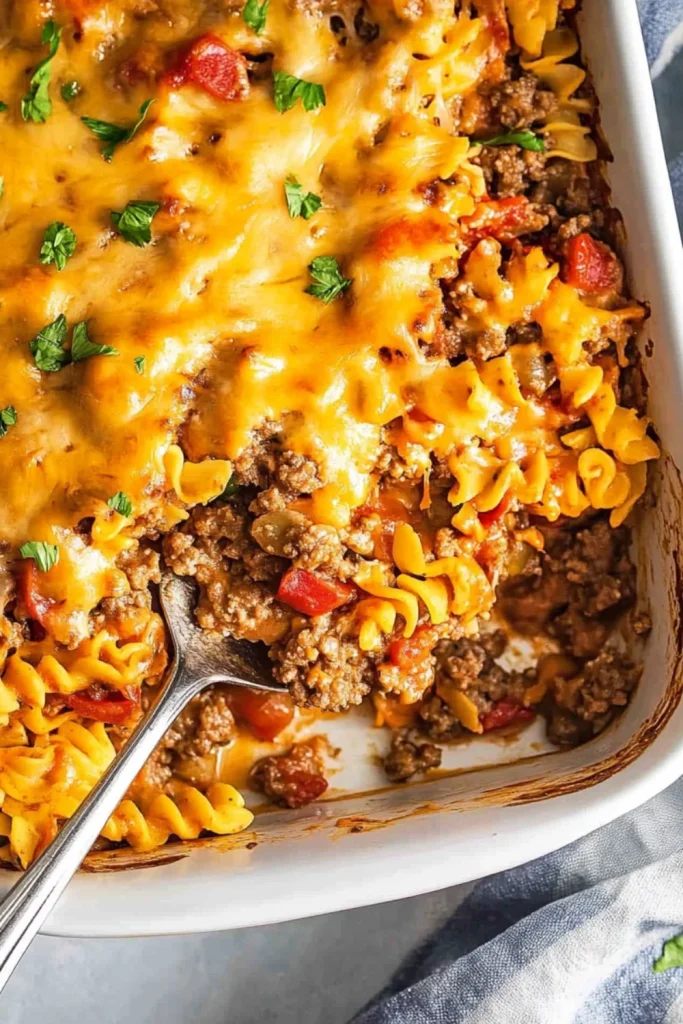 🍲 Hamburger Casserole – Einfache und köstliche Auflaufform mit ...